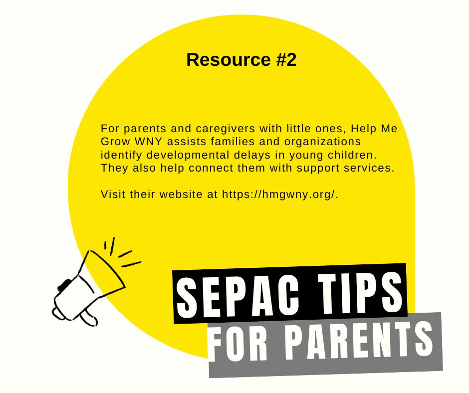 SEPAC continues with our #10Resourcesin10Days campaign to help share information and resources with our families.  

Who are we highlighting for Day 2? Help Me Grow WNY <a href="/hmgwny22/">Help Me Grow Western New York</a> 

Check them out! 

#sepacbuff