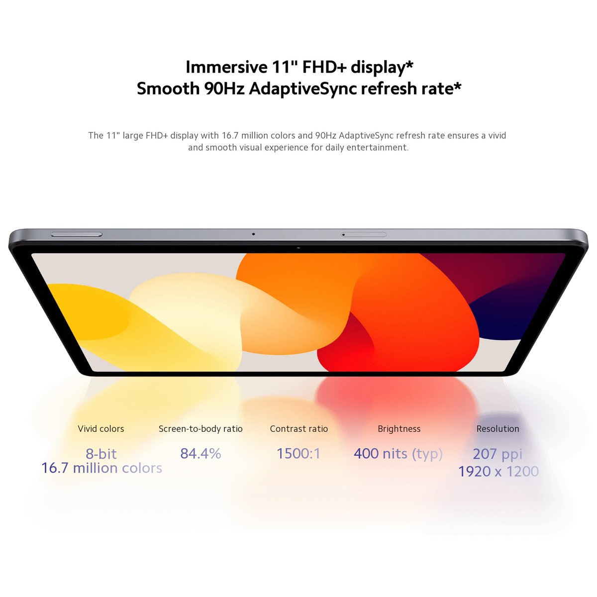 SunskyOnline's tweet image. Xiaomi Redmi Pad SE 11 inch
✅Qualcomm Snapdragon 680 Octa-core
✅11 inch IPS 1920x1200, 90Hz refresh rate
✅5.0MP front camera + 8.0MP rear camera
Shop Item #: EDA005712703C
More information🔗tinyurl.com/ylwx44ge
#LearningTablet #SmartTabletPC