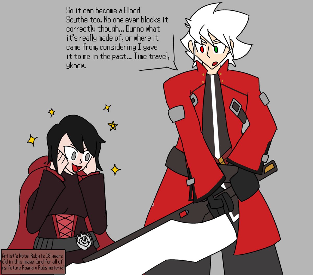 r_tootsie's tweet photo. cringetober 9
rarepair and my team in BBTag. Love their interactions and I love how they're opposites. I wish RWBY was better than it is... Oh well some of the music/fights are cool
also theyre fun and I may draw more idk
#BLAZBLUECROSSTAGBATTLE #RWBY #TAG_RG #TAG_RR https://t.co/1bfwyHKyE7