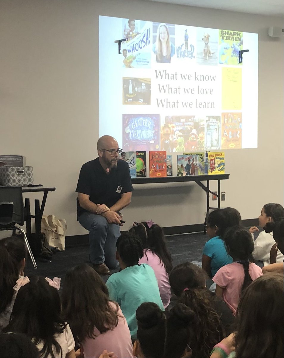 Amazing author visit with Chris Barton! Ours students and teachers were challenged as we learned about the writing process through Whoosh! <a href="/katy_libraries/">Katy ISD Libraries</a> <a href="/USEStallions/">Stephens Elementary</a>