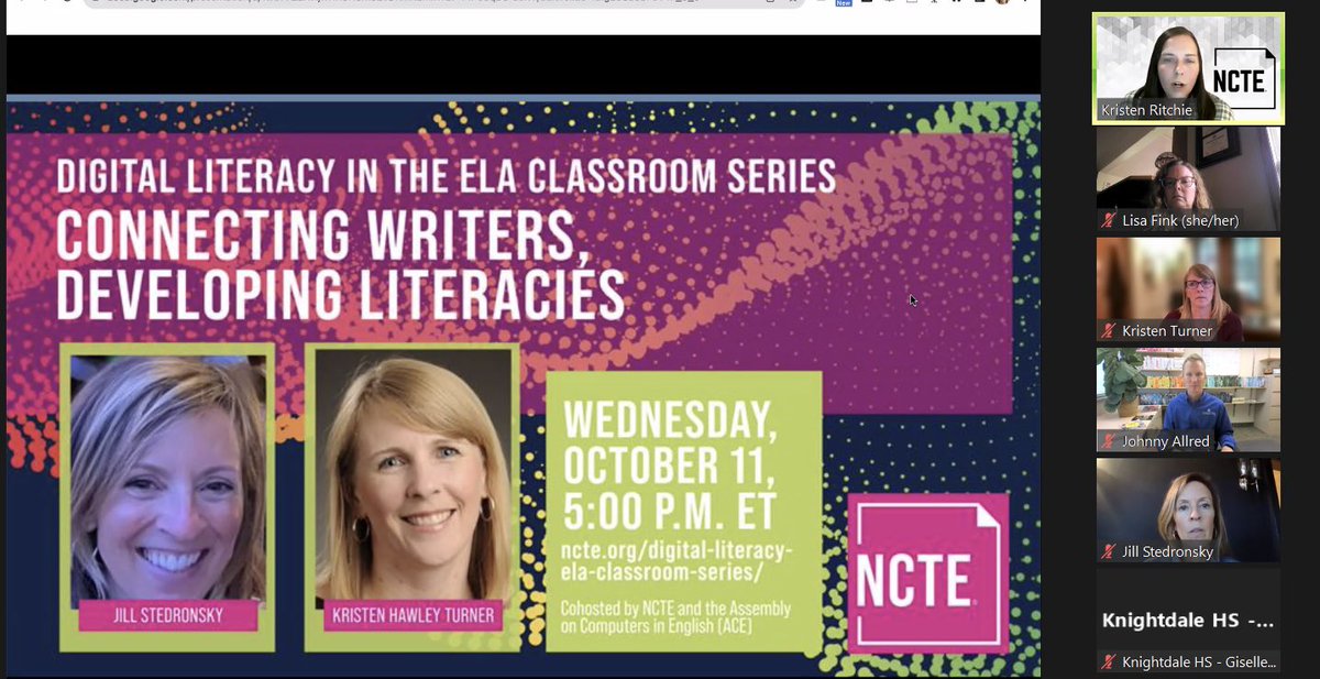 fink_girl's tweet photo. Very much looking forward to this #ACEworkshop with @ncte this afternoon. Thanks @teachKHT and Jill Stedronsky. #NCTEconnects https://t.co/lU15GIWZIK