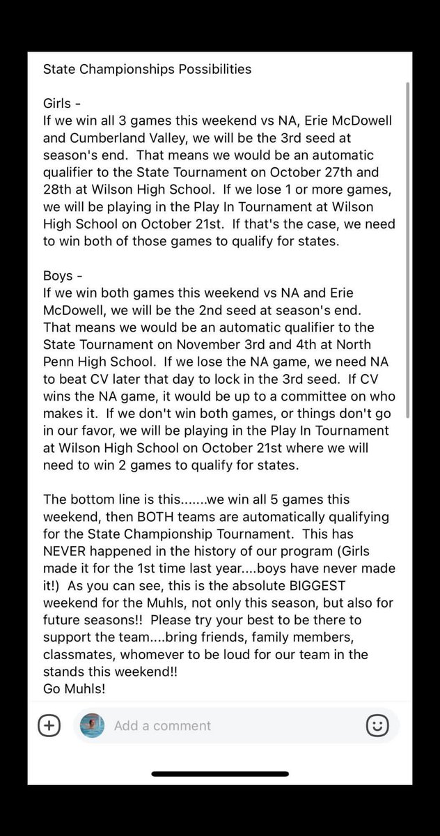 TCrater10's tweet photo. Get out and support our Muhlenberg Water Polo teams!!! They have a big weekend coming up, so show up for them and cheer them on! 💙 💛 https://t.co/G9qaZkIIvM