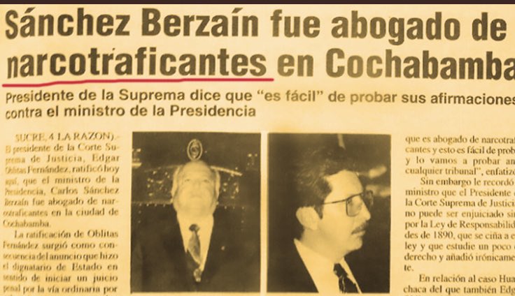 NardaAlvarez10's tweet photo. Hay que repetir a los
#NarcoVínculos
#NarcoMiristas
#Megacualiciones???
#OpositoresMafiosos
Quieren volver a saquear el país
@SDoriaMedina fue ministro de tu padre
#Socapador
Planificaron Premeditaron Urdieron Instigaron apoyaron para el
#GolpeDeEstadoEnBolivia 2019
#Cómplices👇 https://t.co/VkYpXql6l9