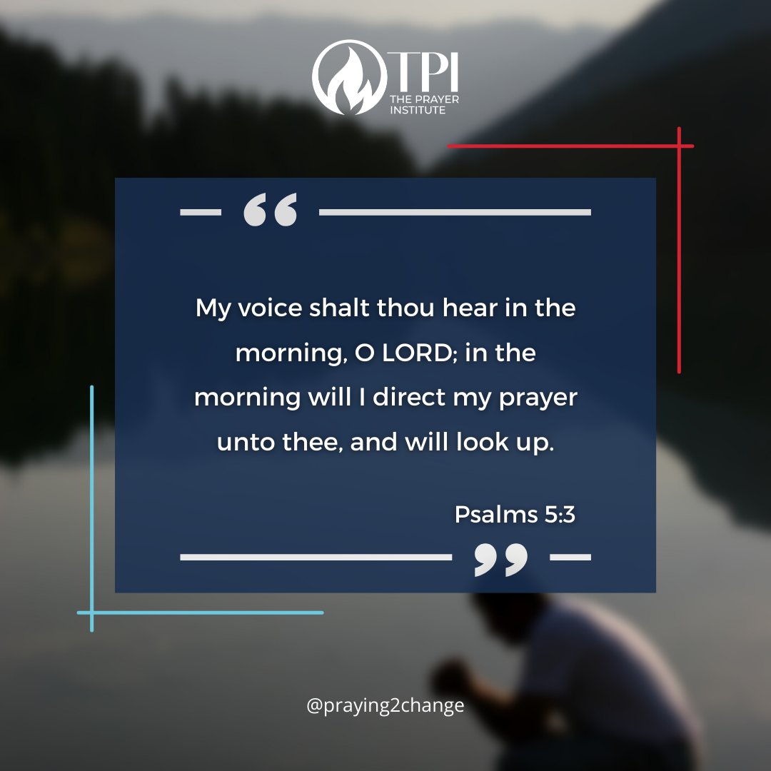 This verse reminds us of the beauty in starting our morning with prayer and a heart filled with hope. 
.
#Prayer #NationalPrayerConnection #Pray #Believe #ChristiansofInstagram #ChristiansOfTiktok #Jesus #Lord #SuzetteTCaldwell #Praying2Change #TPI #PrayerInstitute