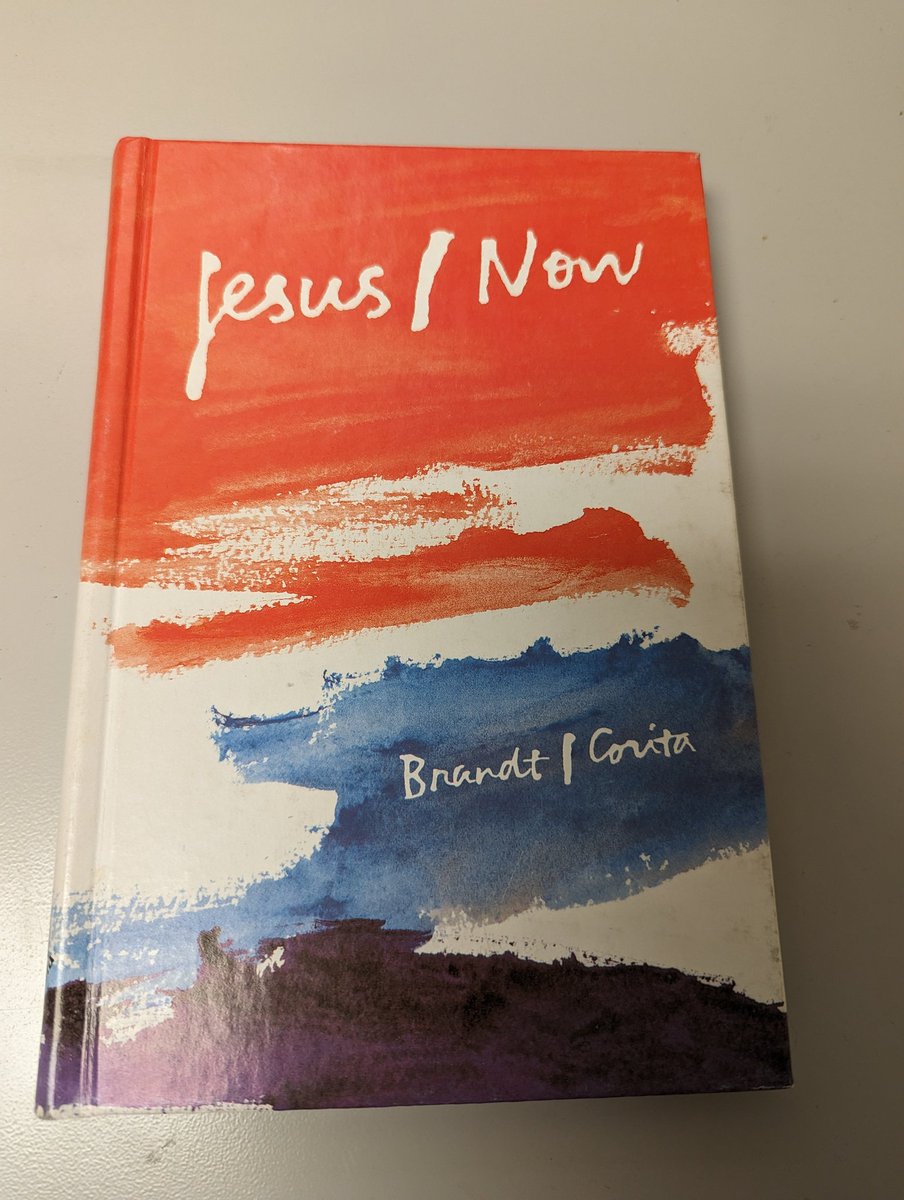 Dulle048's tweet photo. Made a great find at the antique shop this weekend! A 20th century reimagining of the Gospel message, with illustrations by Corita Kent. A few priests &amp; nuns have told me these books were ubiquitous among progressive congregations in the 80s. @coritaartcenter #ebaymethod https://t.co/MUM62XN2aN
