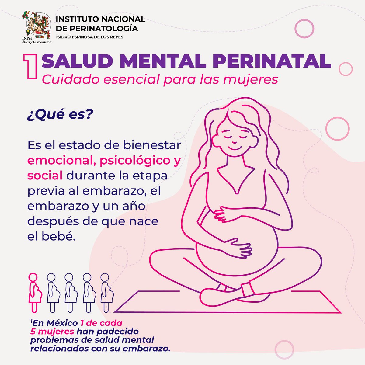 INPer_mx's tweet photo. La Salud Mental es parte de un embarazo sano

#DíaMundialdelaSaludMental #SaludMental #SaludMentalenelEmbarazo #EmbarazoSano #SaludMentalPerinatal #estrés #ansiedad #depresión #depresiónpostparto https://t.co/w8aCjidtc2