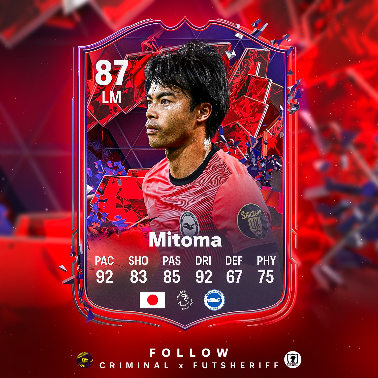 FUT Sheriff - 💥Mitoma🇯🇵 is coming as FANTASY FUT✅️ Stats