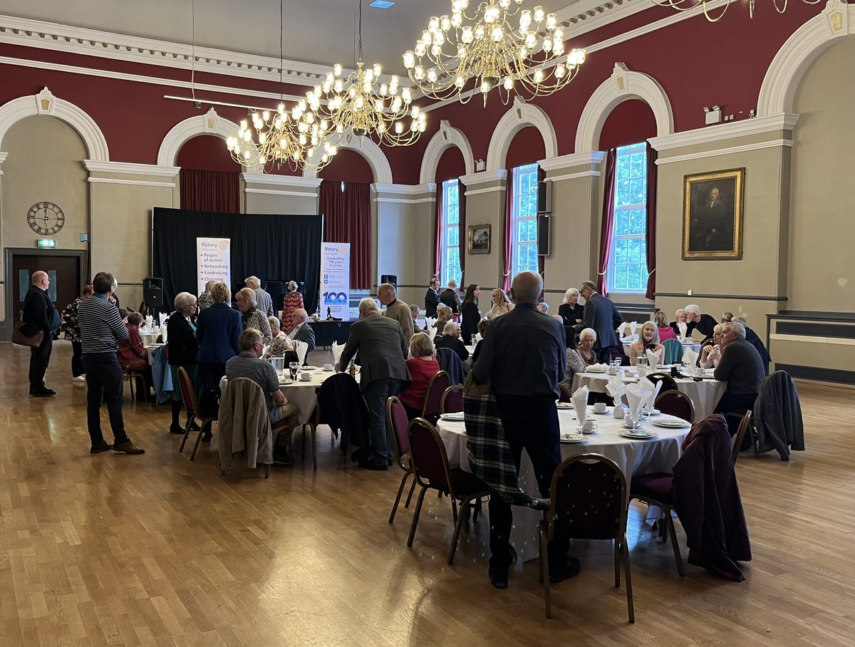 GaryAPhilipson's tweet photo. Tomorrow on @BBCTees I think shows what local BBC radio does best. I visited @DarlRotary’s centenary tea party where antiques legend @DavidHarperTV was holding a valuation session then I went to a new affordable housing scheme on the site of Stan Laurels old school in Bish Vegas https://t.co/doZ1Ng3IeU