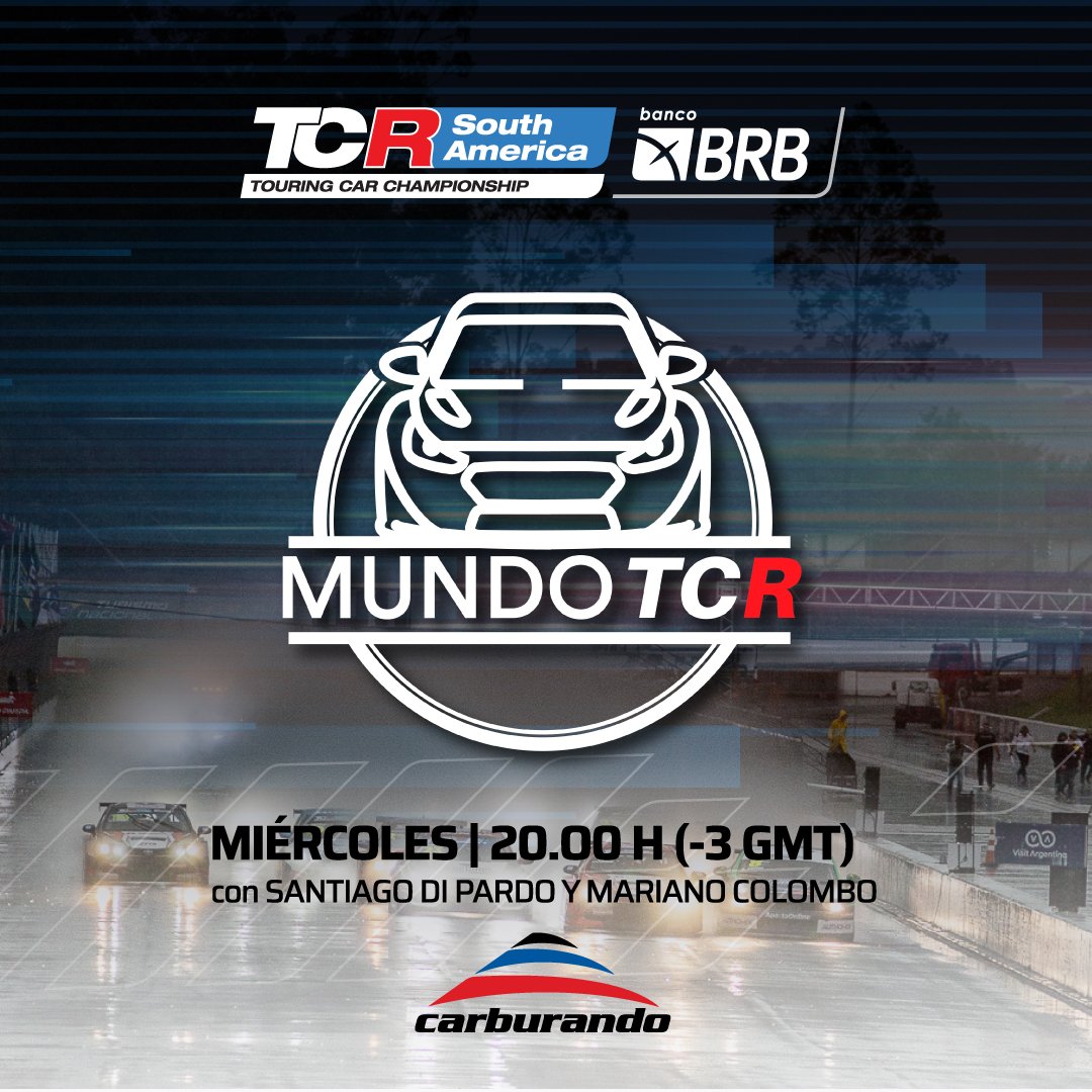 tcrsouthamerica's tweet photo. Hoy 20:00 horas, no te pierdas #MundoTCR en @CarburandoTV con las noticias de TCR alrededor del mundo y la previa de Velocitta 🇧🇷
Hoje, às 20h, não perca #MundoTCR no @CarburandoTV com as notícias do TCR em todo o mundo e a anterior de Velocitta🇧🇷
👉 https://t.co/Ur3mmwO0GO
#TCRSouthAmericaBRB #TCRSeries #TCRNews