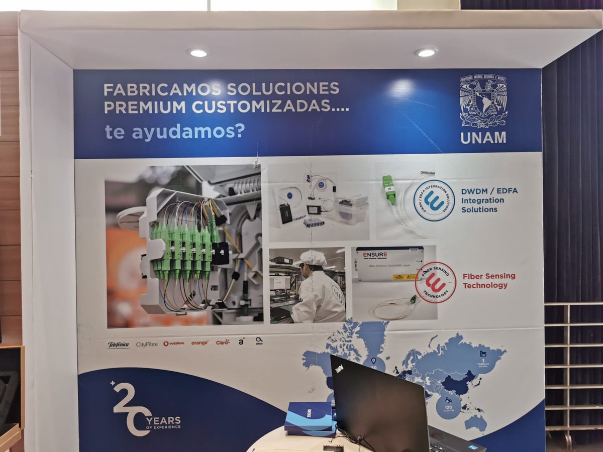 IIUNAM's tweet photo. #ExpertosIIUNAM participaron en el evento 2023 Fiber Connect LATAM México para dar a conocer la buena relación de colaboración que existe entre el fabricante de productos fotónicos Ensure y el #IIUNAM. También se discutieron proyectos futuros y extender la colaboración. https://t.co/ghPFC10Vvk