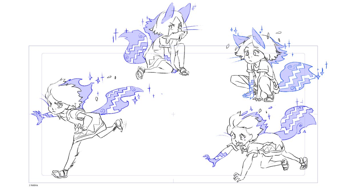 Concept art that we made for studying Ari in her maned wolf form. 🎨 #Gaming | #WIP