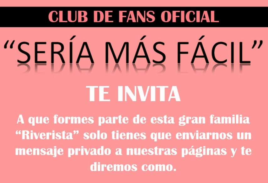 Nayeli0739101's tweet photo. Eres Fan de @_CarlosRivera y te gustaría apoyarlo en su carrera? El @ClubSMFN te invita a formar parte de esta familia riverista. Tenemos una sede cerca de ti. Síguenos en nuestras redes sociales. #SoyRiverista #ClubSeriaMasFacil #CarlosRivera
@mikenoriega @jjuarezww https://t.co/t7SoSgKxdJ