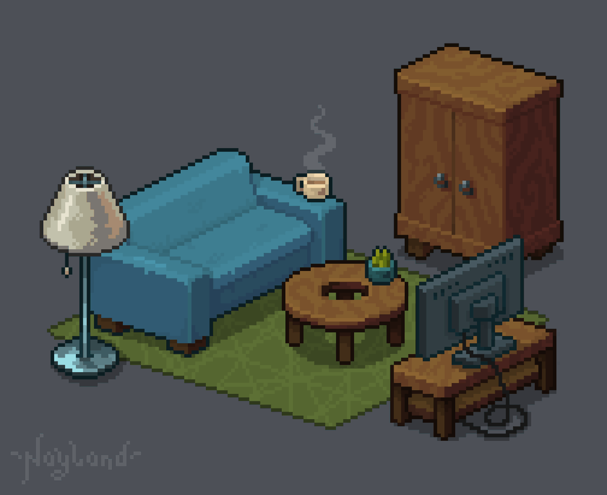 Hi, my name is Nayland! I love to draw pixel art!👾 #PortfolioDay #pixelart #ドット絵