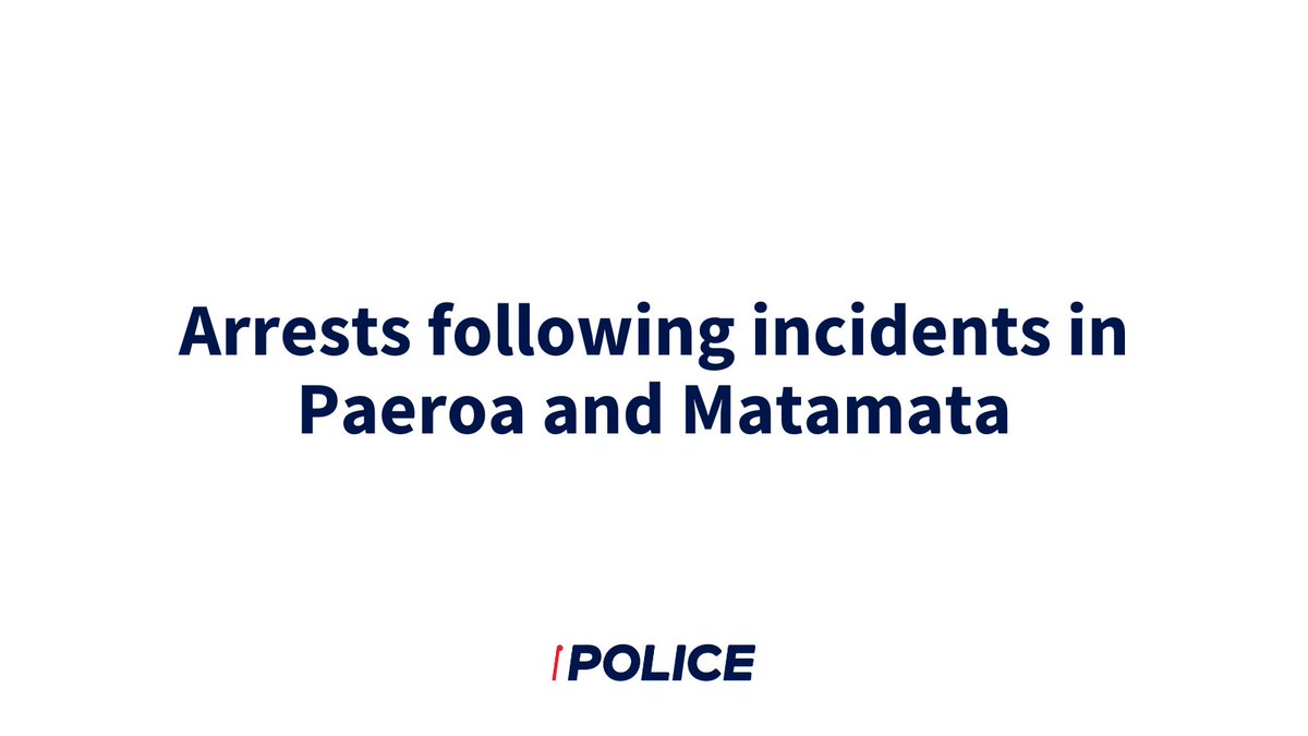 Matamata Police have arrested three offenders who targeted service stations in Paeroa and Matamata yesterday. The three, aged between 15 and 18 years old, have been charged with Aggravated Robbery, Burglary and Unlawfully Using a Motor Vehicle. 🔗 police.govt.nz/news/release/a…