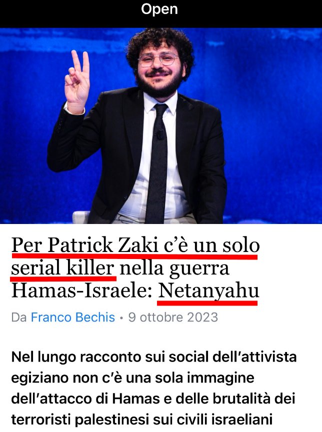 Siamo sempre in prima fila a salvare quelli sbagliati.
#Zaki #HamasMassacre #IsraelPalestineConflict #Isarael #FreeGaza