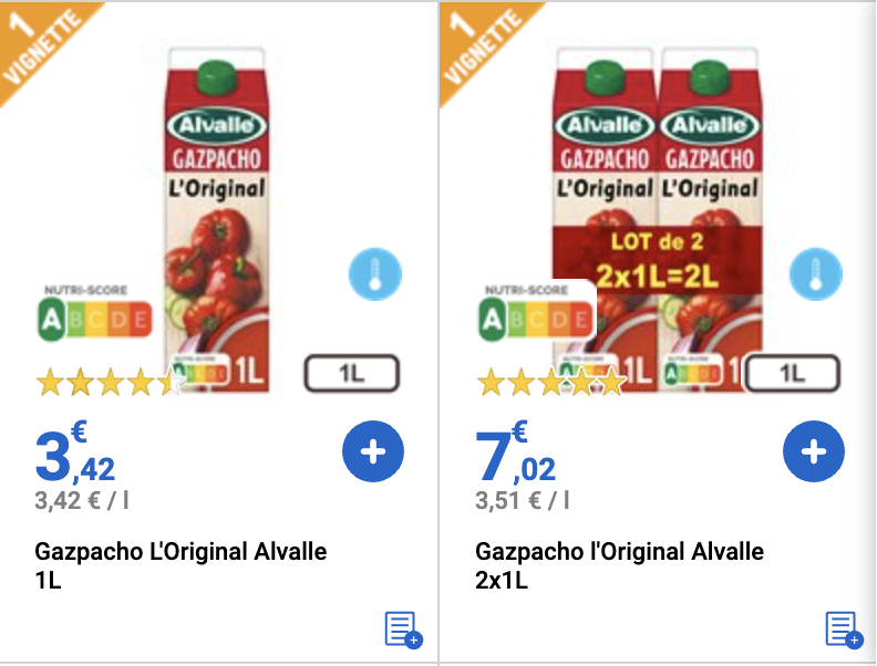 frogspix's tweet photo. Bonjour @Leclerc Quand commencerez vous a apprendre à calculer ? et cesser de prendre les familles pour des anes ? #FormatFamilial #PouvoirDachat 
#PrixauLitre 1+1 mieux que 2 ! 👎🙅‍♂️🤦‍♂️ @dgccrf @MadeinFranceFR @cartefrancaise #consommation https://t.co/uHYdUHKFSo