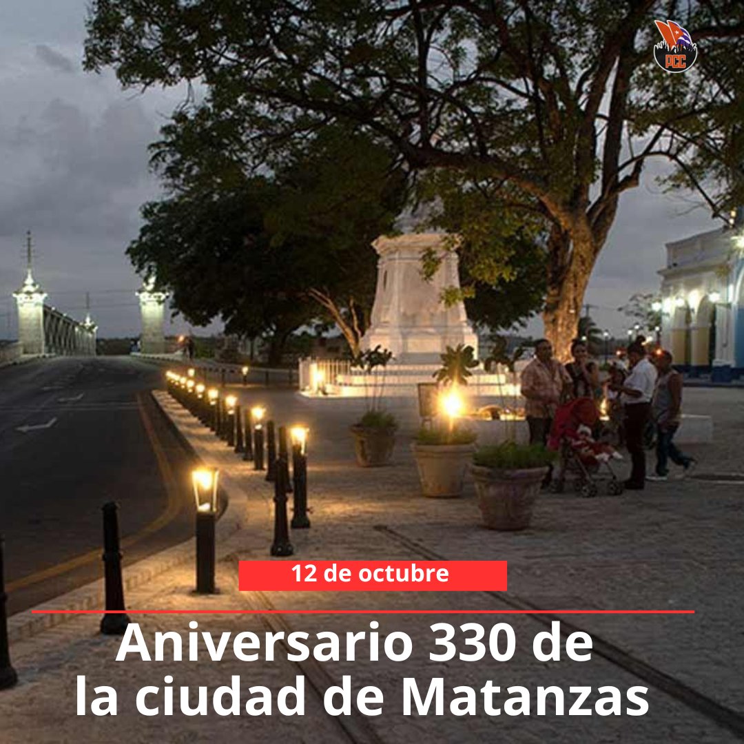 La ciudad de Matanzas, la Atenas de #Cuba, festeja su aniversario 330. Felicidades