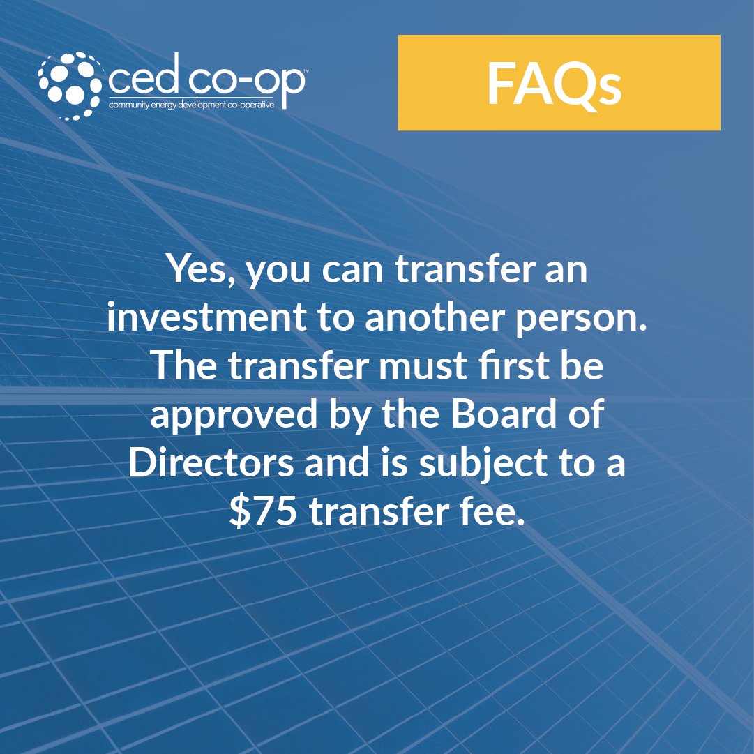 Do you have any questions about solar investments that you want us to answer? Call us today!

Learn more: cedco-op.com

#membership #cooperative #community #projects #energy #invest #solar #solarpower #cleanenergy #greenenergy #renewableenergy #ontario #Kitchener