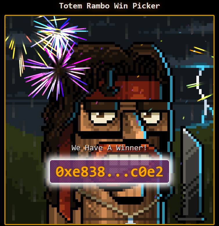 totemheads's tweet image. 🚨ATTENTION #TOTEMHEADS🚨

We have a WINNER!!!

Congratulations fam - Totem 'John' Rambo is now making camp in your wallet! 🔥🔥🔥

totemheads.com/firstblood