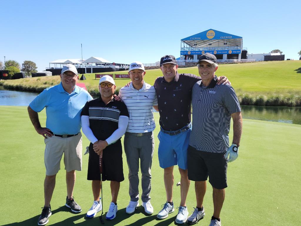 paymentsSHEEO's tweet photo. Amazing day with our VP Jon Dayco, @OldroydDeeV, Daniel Picou, Roberto Canales, PGA Tour players, Si Woo Kim and Jason Hahn.
So blessed to be a part of the Shriners ProAm! ⛳️
@ShrinersOpen @PGATOUR @ReverePayments @tpclv #siwookim #jasonhahn #ProAm #PGATour #ShrinersOpen https://t.co/VVotfAYyIi