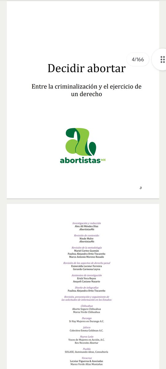 El informe de nuestra investigación "Decidir Abortar: Entre la criminalización y el ejercicio de un derecho" ya está disponible para descargar en la sección "Biblioteca" de nuestra página web 💚✨ 

🔗 Abortistas.mx

#AbortoSeguro #AbortoMx #SeráLey
