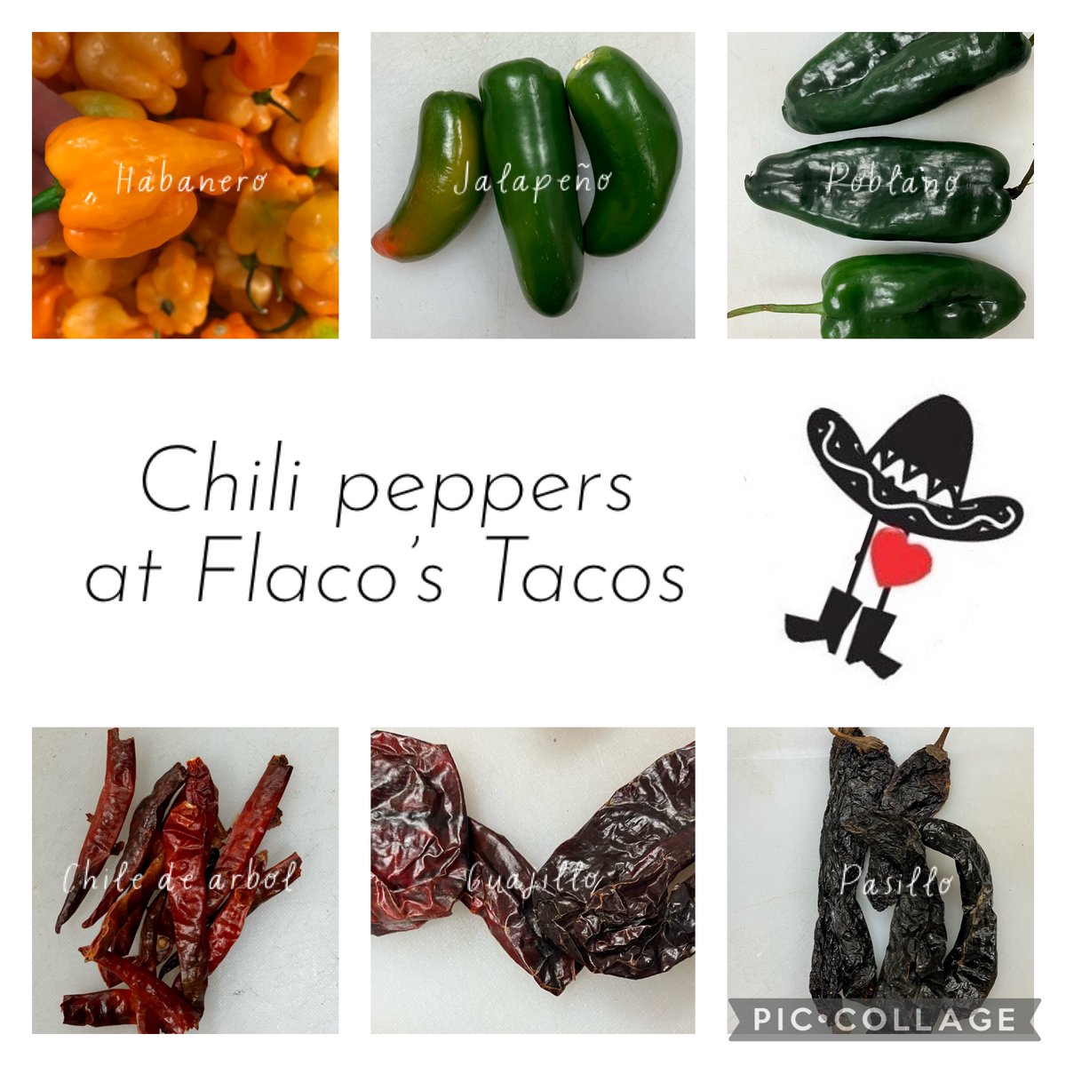 flacostacos's tweet image. Fresh chili peppers, dried chili peppers, mild chili peppers, and red hot chili peppers--Flaco's Tacos uses them all!
#madefromscratchwithlove #madefromscratch #redhotchilipeppers #vegetarian  #veganfood  #meatlessmonday #meatless