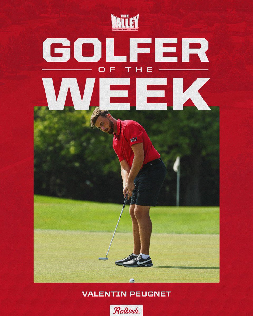 Congratulations to MVC Golfer of the Week Valentin Peugnet!