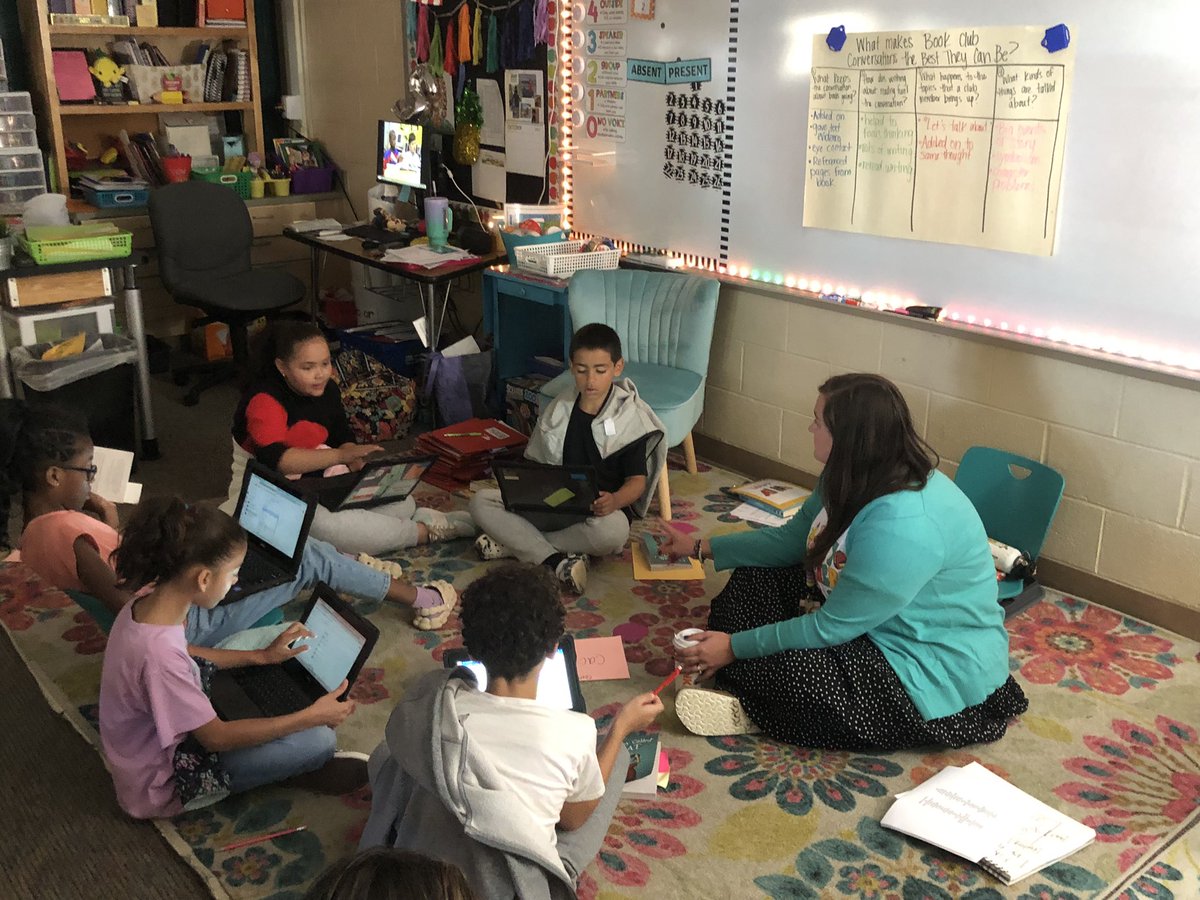 5th grade book clubs are in full swing! #wilsonsd #tcrwp