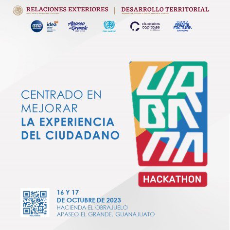 Busquemos soluciones a los retos de nuestras ciudades, te invitamos al Hackathon “URBANA” 
 
Si tienes un proyecto innovador basado en tecnologías emergentes participa de este desafío que será el 17 de octubre en Apaseo el Grande

idea.guanajuato.gob.mx/wp-content/upl…

icigto.com