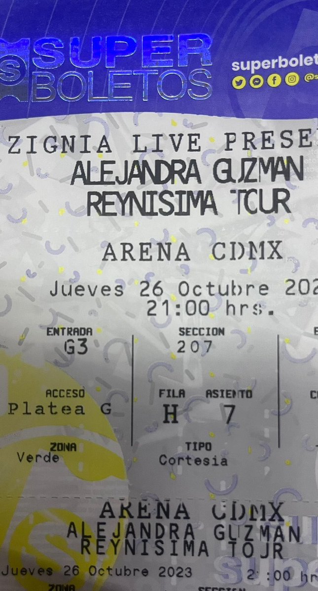 eduardo_SHC's tweet photo. Último par ALEJANDRA GUZMÁN 
Sección Verde 207 🍀 
Maas Barato que en taquilla $$$ 

@VendoBoletosDF @VentaBoletosMx @Vendo_Boletos @SobranOFalta https://t.co/jZ7RaymZqC
