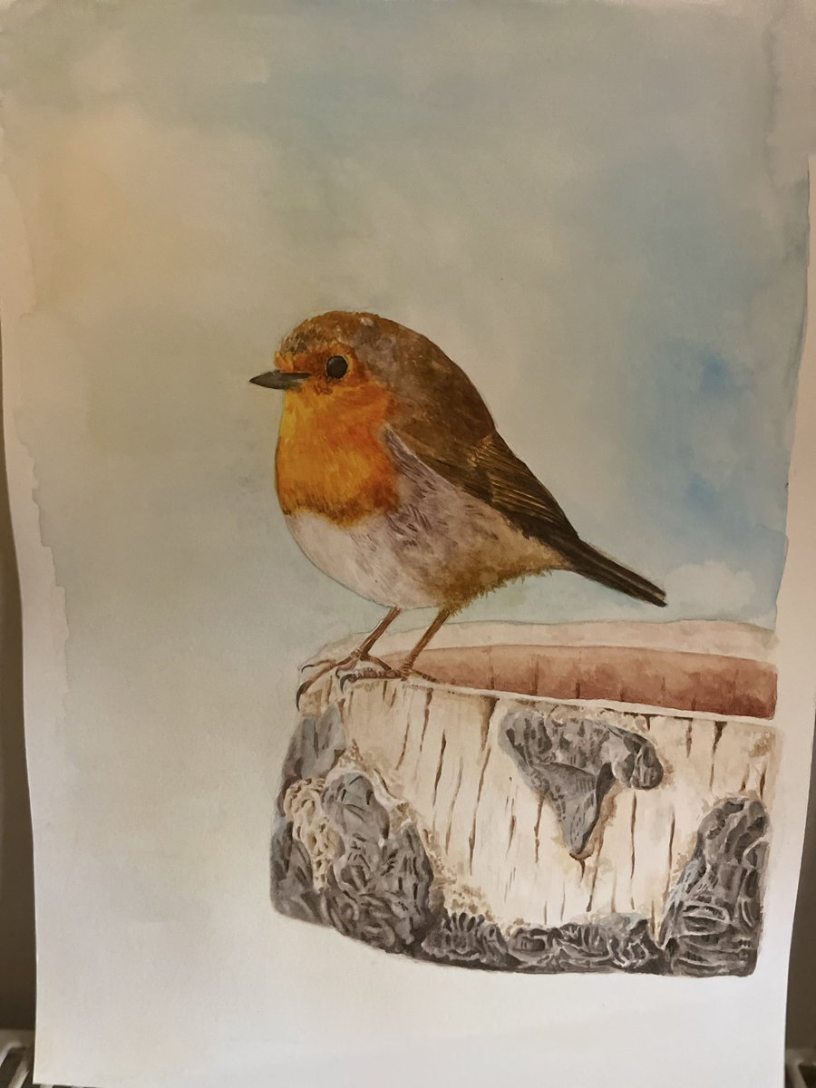 I have loved painting forever, but was impatient, often rushed &amp; thrown in the bin. So I joined a class &amp;  took my time… my #wellbeing top up once a fortnight is a  total gift ❤️