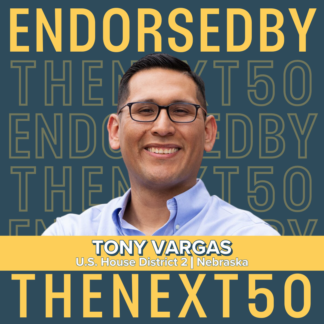 Endorsement alert ‼️

@Thenext50Us just joined #TeamTony in our fight to send an advocate for our middle class to Congress! Join our coalition to flip #NE02 by supporting our campaign today » bit.ly/3PyHVrD