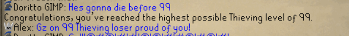 PenkekWoW's tweet photo. Got 99 thieving on osrs, kind of a big deal @JagexCurse https://t.co/IdAio80Gf4