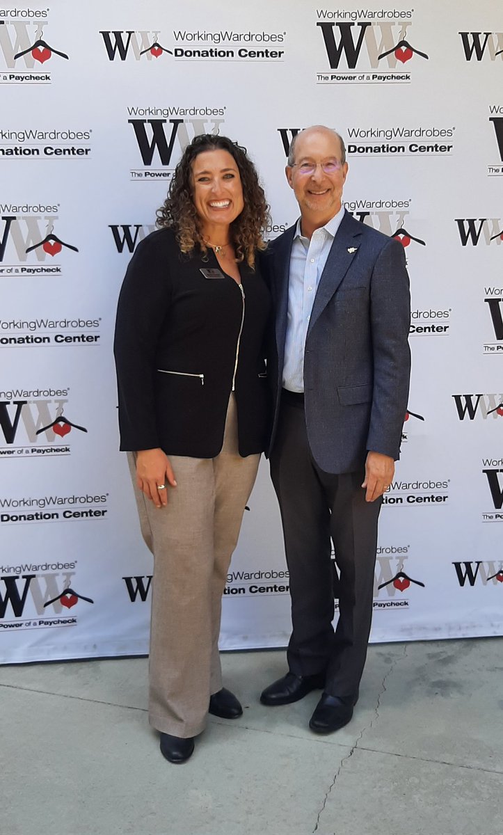 I met Bonni Pomush on Zoom earlier in the year, but you don't appreciate what a dynamo she is in leading @WorkingWardrobe until you talk with her in person. The organization's mission and operation are impressive.