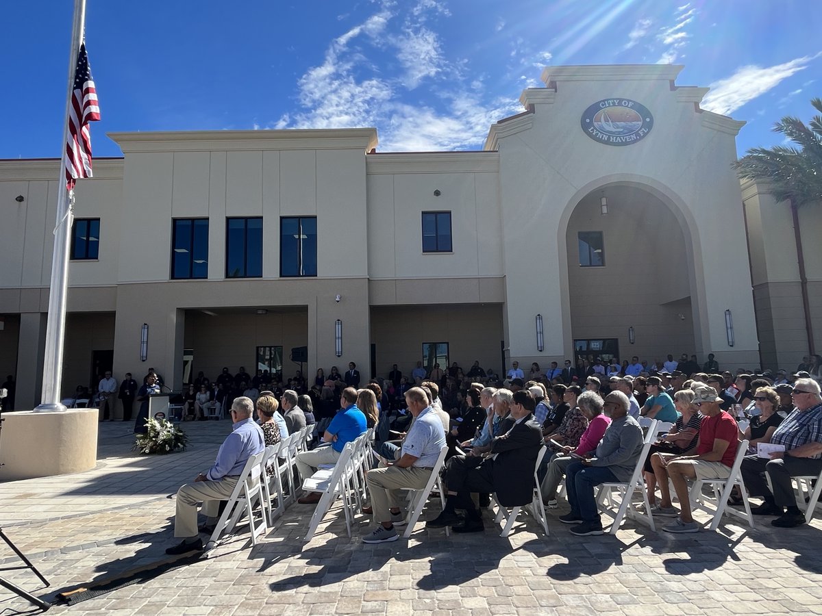 FLA_Architects's tweet photo. Florida Architects, Inc. is extremely proud to be able to help the @CityofLynnHaven rebuild their municipal facilities by designing this beautiful building SMARTER. SAFER. STRONGER. Congratulations to the City of Lynn Haven and all of its residents! https://t.co/g14ylDcNYK