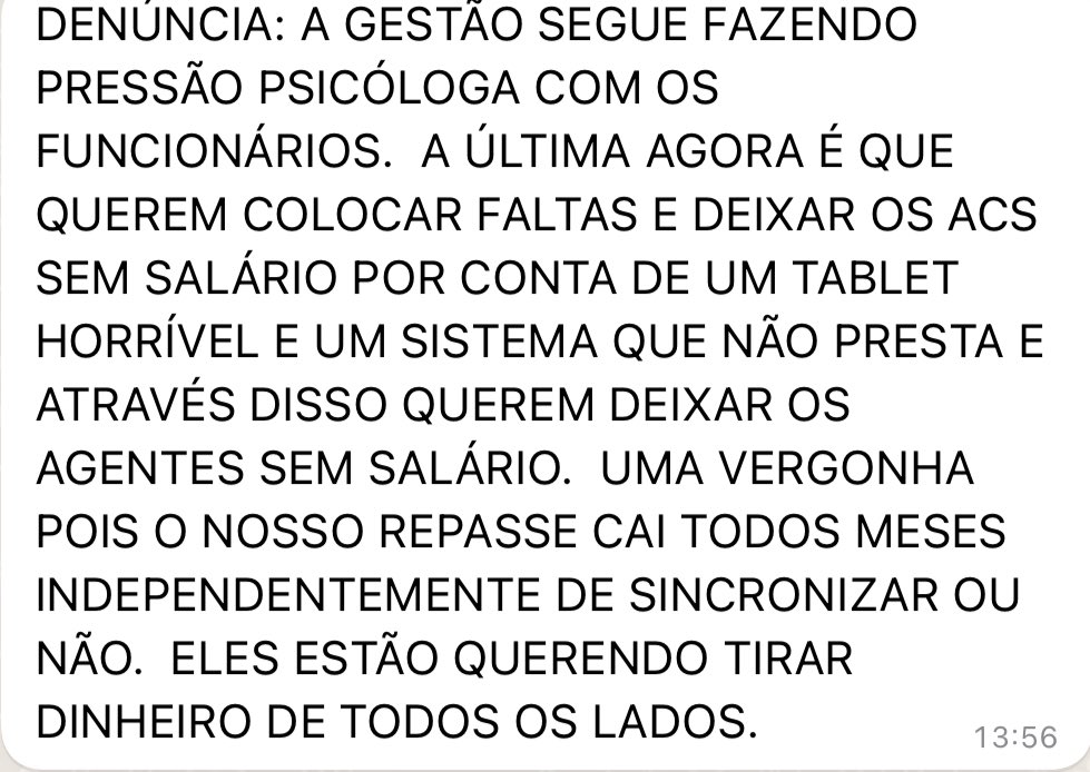 AdvDanielbarros's tweet photo. Governo “NADA GENTIL” que perseguir os ACS E ACE? #fiscaldopovo está de olho!!! https://t.co/eaK9X0ZEaX
