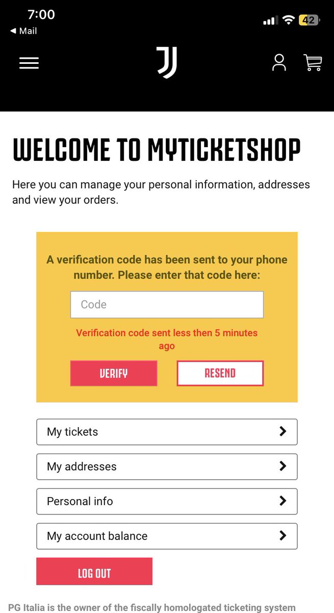 seriesmaster2's tweet photo. @Juventusfcar @juventusfc @juventusfcen @PlatiniumGroup1 
I am trying to buy match day tour ticket but I can’t verify my account because I have Saudi phone number and I didn’t receive any verification code at all, so please could you support me in this issue. https://t.co/VZ5O902urc