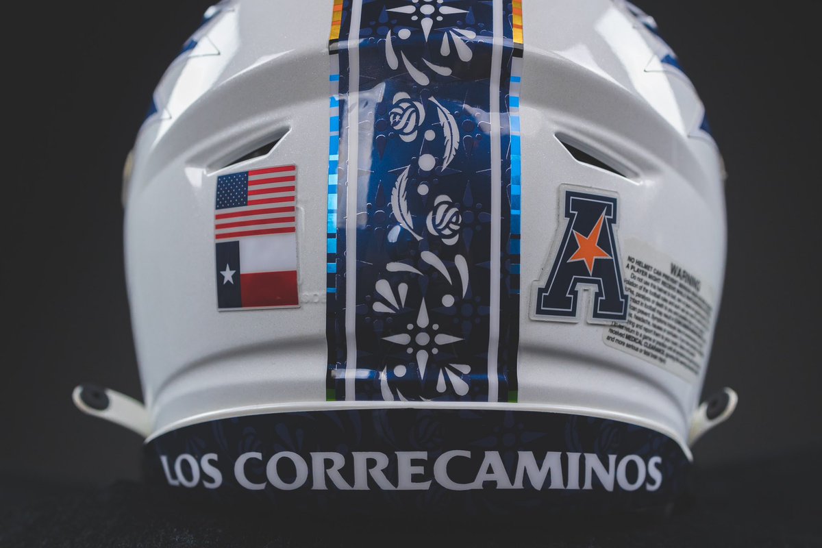 UNISWAG's tweet photo. Special Hispanic Heritage helmets this week for @UTSAFTBL 

#uniswag https://t.co/OYZBr5Q3Fe