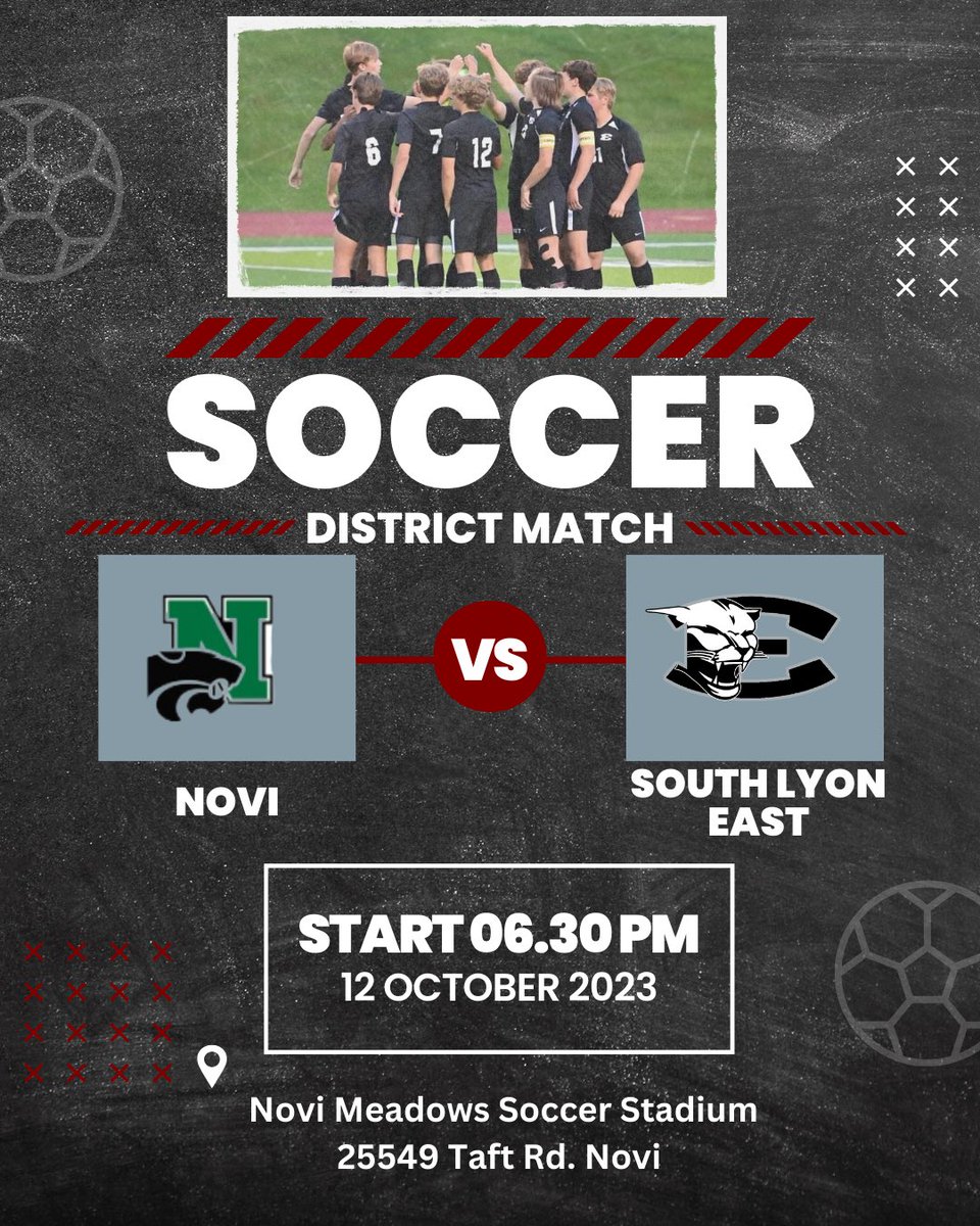 SLEastSoccer's tweet photo. Districts Round 1 tomorrow vs Novi- GO EAST! ⚽️ https://t.co/VPhwBwf5jU