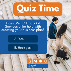 Don't get overwhelmed with business jargon! With working templates and 1-on-1 counseling offered by SMOC Financial Services, your business plan is sure to be a success. Find out more about how SMOC can help your small business at smocloans.org.