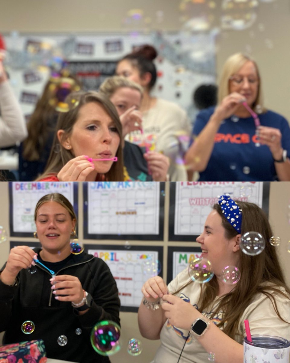 HumbleISD_ESE's tweet image. At ESE, we start our staff meeting with mindful moments. For today’s deep breathing, we blew bubbles! 🫧 😊🫧😊🫧#eseSOAR #BubblesAreFun