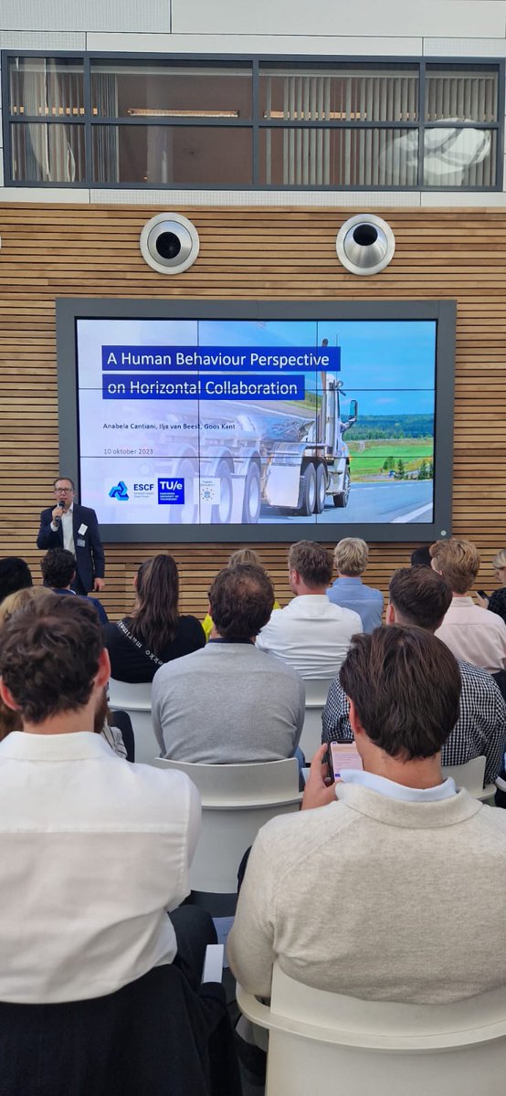 aacantiani's tweet photo. Goos Kant, Ilja van Beest, and I had the privilege of visiting @ASMLcompany and engaging in insightful discussions at the #EuropeanSupplyChainForum. We presented our interdisciplinary research findings on horizontal collaboration, blending social psych with operational expertise. https://t.co/b0yCnauQee