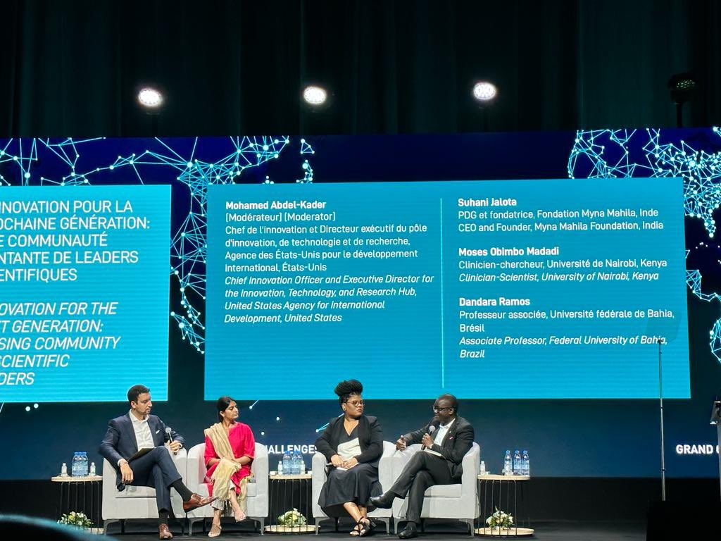 Obimbo24's tweet image. Made a contribution in Dakar on how Africa may practically leapfrog in R&amp;amp;D and innovation by increasing investment in Sci &amp;amp; Tech, utilizing new tools such as artificial intelligence, blockchain technology, and multi-omics. Mentorship is still king @uonbi @TheKOGSociety #GCAM2023