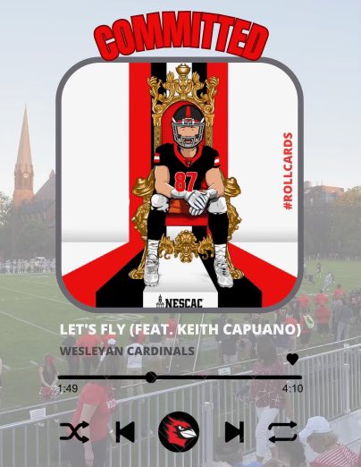 I am extremely honored to announce that I have committed to the admission process at Wesleyan University!. Thank you to everyone who has helped me along the way. Rolls Cards! 

<a href="/lohudsports/">lohud sports</a> <a href="/FaMSportsVF/">FaM Sports New York Varsity</a> <a href="/hastings_fb/">Yellow Jacket Football</a> <a href="/HastingsBooster/">Hastings Boosters</a> <a href="/CoachDorf/">Ben Dorfman</a> <a href="/CoachDiCenzo/">Dan DiCenzo</a>