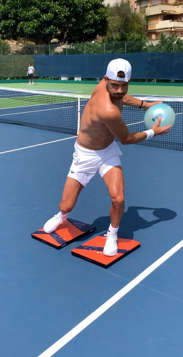 kinvent_bio's tweet photo. Spotlight on pro tennis player Grigor Dimitrov using our K-Deltas, K-Push, and K-Move to ACE his training and SERVE UP results. That’s how you SMASH the competition! 🎾
#kinvent #kinventbiomechanics #phsyiotherapy #physiotools #physicaltherapy #fitnesstechnology https://t.co/2RgDSGxzRS