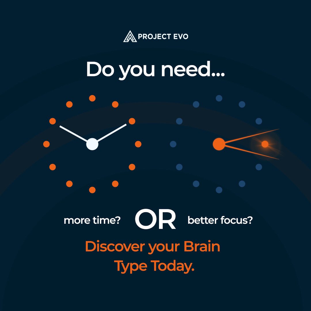 realProjectEVO's tweet photo. Lost in the whirlwind of work? Understand your brain type with EVO Planner's quiz. Embrace who you are in a changing world. Discover your brain type today for a happier, more productive you. 🔗 https://t.co/w6gJ7nE0Cm #Productivity #SelfDiscovery #EVOPlanner https://t.co/fj62DebbWf