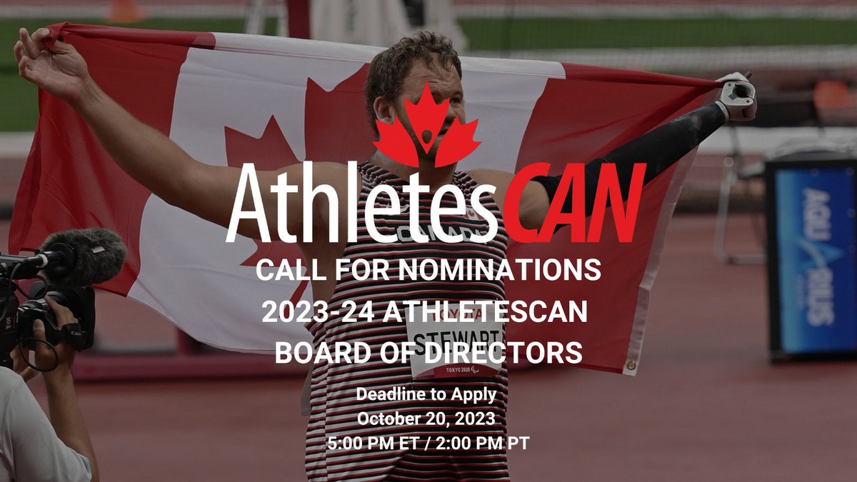 Are you enthusiastic, passionate and committed to improving sport in Canada? 

Our Board of Directors is made up of current and retired Canadian athlete leaders who are driven to effect positive change and to ensure the #AthleteVoice is heard.  

Details: bit.ly/3QfP7dX