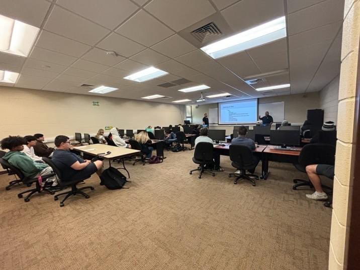 GCCCBroncbuster's tweet image. Gabe Gallardo and Brian Crockett, Broker at Crockett &amp;amp; Co Real Estatewith Crockett &amp;amp; Co. Real Estate visited Dr. Ortega&apos;s Personal Finance class today. Students had the opportunity to learn and ask questions on #HomeBuying101🏡.

#FinanceClass💵
#ProducingPositiveContributors