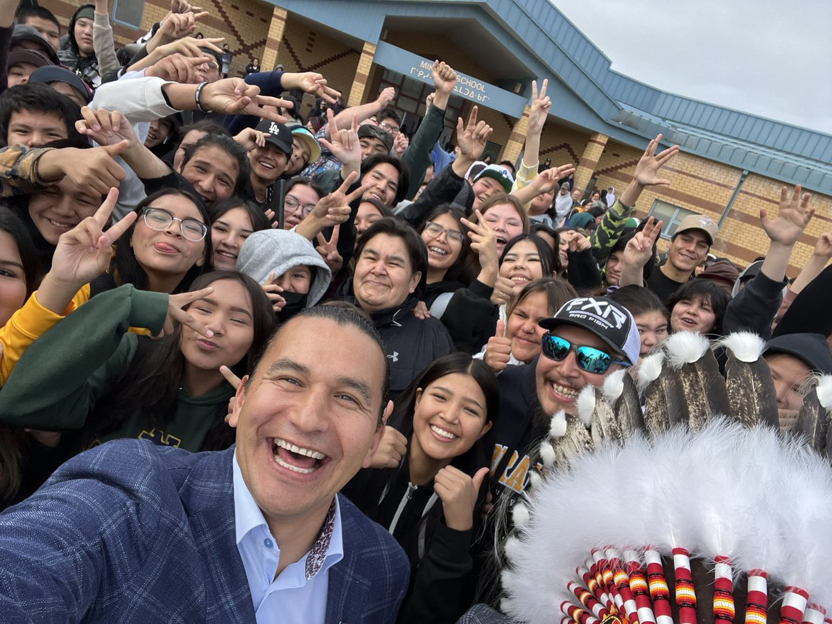 Our first official visit to the north was amazing.

We visited schools to encourage Pimicikamak youth to pursue education &amp; health care careers, and celebrated PCN's new health centre.  

Can't wait to work together to bring birthing and dialysis services to PCN.