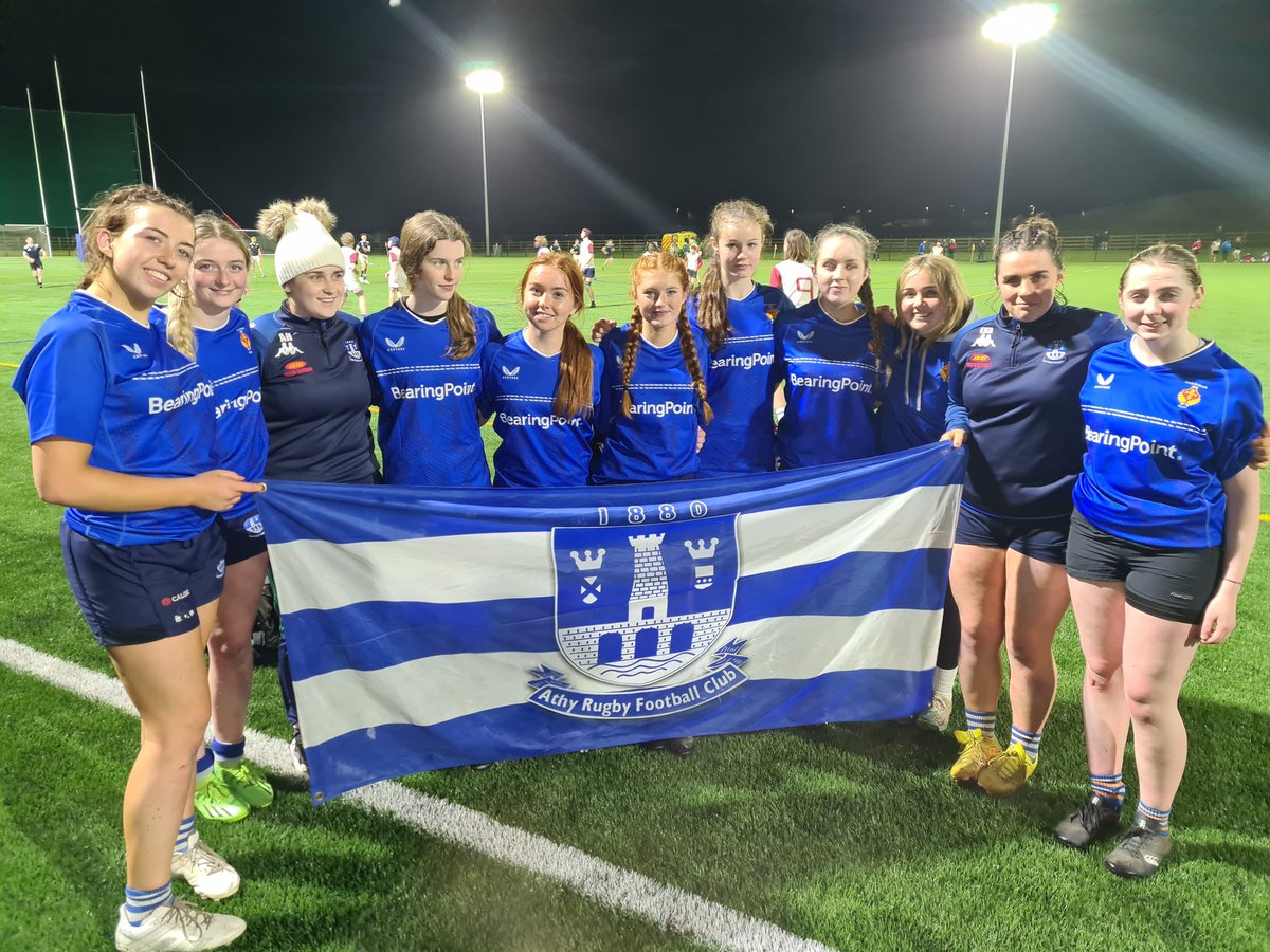 AthyRFC's tweet photo. Well done to the Athy U18 Girls who played for @NMLBIRFU tonight in the Bearing Point Sarah Robinson Cup and to our own Brendan Conroy who refereed the game.

The Midlands got the victory by 26-12 but our girls should be proud of how they performed 👏

#athyrfc #SarahRobinsonCup https://t.co/Dp1rQfsUor